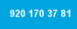 920 170 37 81 920 170 37 81